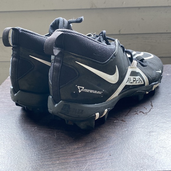 Nike CV0584-001 Alpha Menace 3 Shark Men’s Black White Football Cleats Size 11W - Picture 8 of 12